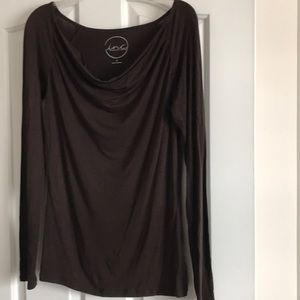 Cowl Neck Long Sleeve Shirt